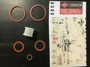 Juego de juntas Dellorto kit16plus para serie RC / SC / RD / RE ver descripción. - Imagen 1 de 3