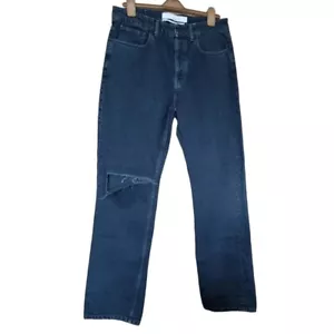 Iro slate grey distressed/ripped look jeansHigh rise 32". Measured Bnwt - Picture 1 of 7