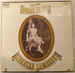 LIBERTAD LAMARQUE - BODAS DE ORO 1926-1976 - 1976 MEXICAN TRIPLE LP, BOLERO - Picture 1 of 8