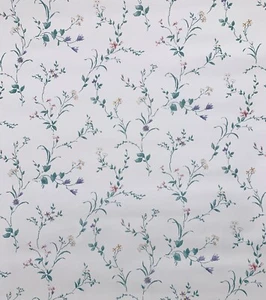 Vtg Floral Vine Wallpaper Warner Company Double Roll Purple Flower - Picture 1 of 8
