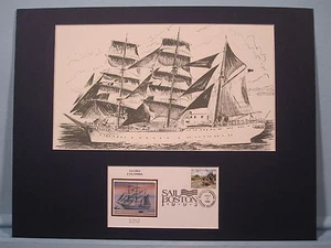 The Tall Ships - the "Gloria" of Columbia & Commemorative Cover   - Picture 1 of 1