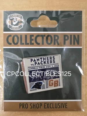 Carolina Panthers VS Green Bay Packers Game day Pin 11/2/2025 NEW Lambeau Field - Image 1 of 2
