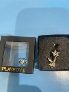 Silver (925) Playboy Bunny 50th Navel Ring. Beautiful and Rare. Vintage - Picture 1 of 6