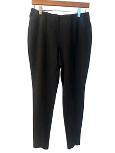 J. JILL Ponte Leggings Slim Leg Pull On Pants BLACK size M Fitted Stretch Preppy - Picture 1 of 6