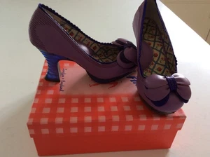 Miss L Fire Vintage Style Shoes. Lilac and purple size 38 - Picture 1 of 4