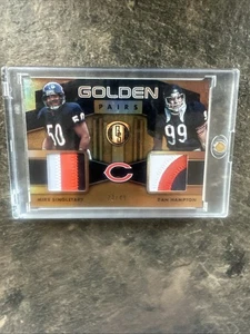 2019 Gold Standard Football Mike Singletary Dan Hampton Dual Jersey /49 - Bild 1 von 2