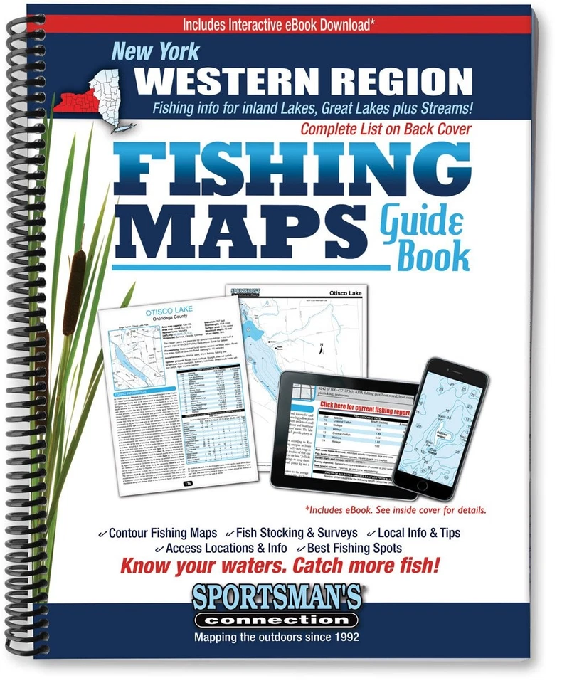 Western New York Fishing Map Guide (Sportsman's Connection) Foto 1 de 1
