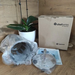 Tupperware Chefserie spargeltopf Topf mit Siebeinsatz neu und originalverpackt - Bild 1 von 5