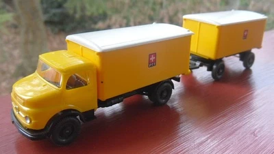 WIKING treno postale MB 1413 vagone postale + rimorchio postale - PTT POSTA svizzera - Immagine 1 di 3