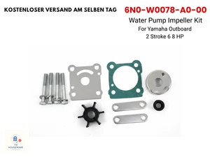 6N0-W0078-A0-00 Para Motor Fueraborda Yamaha Bomba de Agua Rueda Kit 2 Hub 6HP 8HP - Imagen 1 de 11