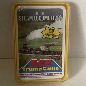 VINTAGE 70s BRITISH STEAM LOCOMOTIVES TOP TRUMPS - Still Sealed!! - Picture 1 of 8