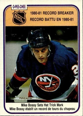 1981-82 O-Pee-Chee SET BREAK #390 Mike Bossy RB NMMT - Image 1 of 2