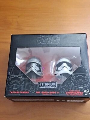 Star Wars Serie Negra Serie Titanio Capitana Phasma y 1ª Orden Stormtrooper Foto 1 de 4