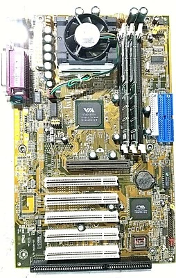 IWill VA133PLUS MOTHERBOARD + 850MHz INTEL CELERON SL54Q CPU + AVED RAM +H/S/FAN - Image 1 of 2