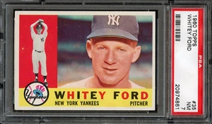 BB - 1960 Topps - #35 - Whitey Ford - PSA 7 - NM - Bild 1 von 2