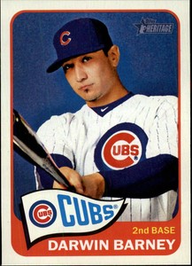 2014 Topps Heritage Chicago Cubs Baseball Card #364 Darwin Barney