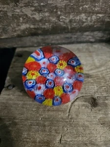 Vintage Millefiori Art Glass Paperweight  - Small - Picture 1 of 8