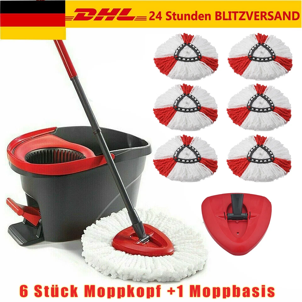 Ersatz Wischbezug für Vileda Turbo Wischmop Easy Wring Clean Moppkopf Mop DE - Bild 1 von 4