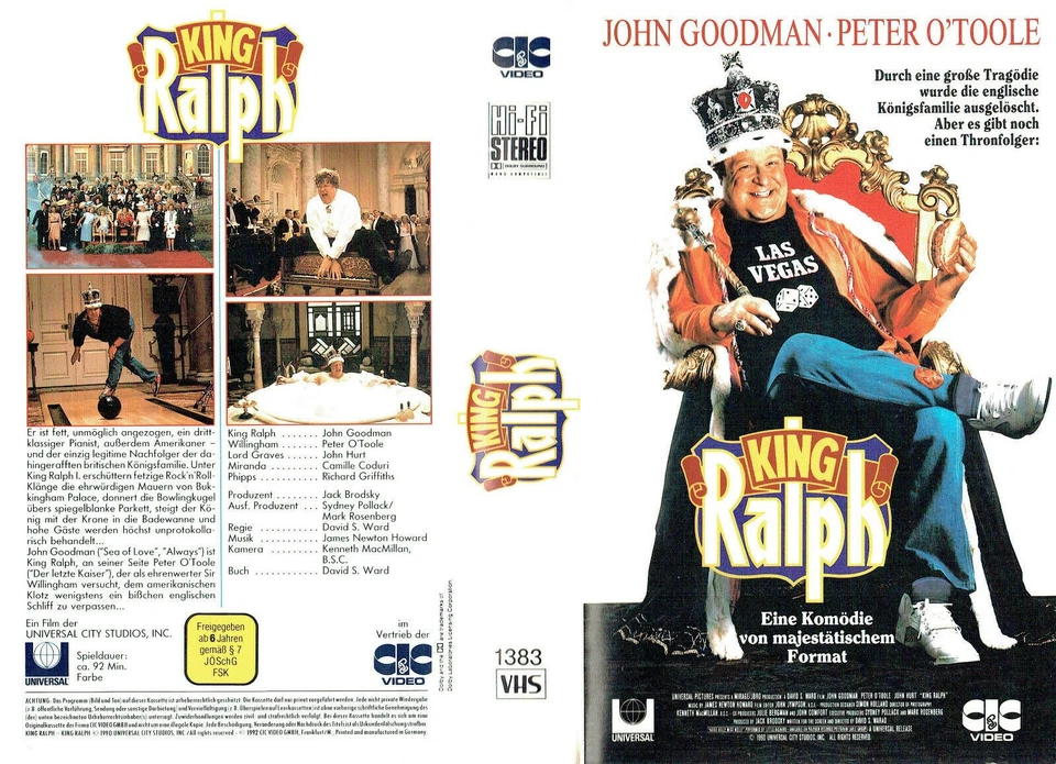 King Ralph - John Goodman Peter O'Toole John Hurt - (VHS Cassette) - Bild 1 von 1
