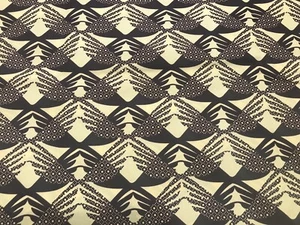 Brown  Beige Printed Poly Cotton Fabric 45” Width Sold By The Yard - Picture 1 of 2