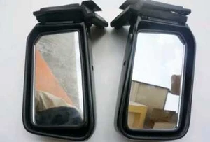 TOYOTA COROLLA DX KE70 E70 TE71 AE PAIR SIDE MIRROR DOOR MIRRORS 79-83 BLACK - Picture 1 of 4