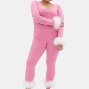 Sleeper Womens Weekend Chic Set Top With Leggings Medium Pink - Picture 1 of 18