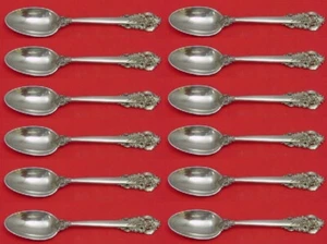 Grande Baroque by Wallace Sterling Silver Teaspoon 6 1/4" Set of 12 pieces - Picture 1 of 3