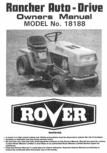 Rover Ride-on 18188 18189 18166 1866 01866 18166, 9 x manuals CD DISC - Picture 1 of 10