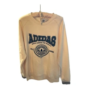 Adidas Originals Crewneck Sweatshirt Men's Medium Cream - Picture 1 of 3
