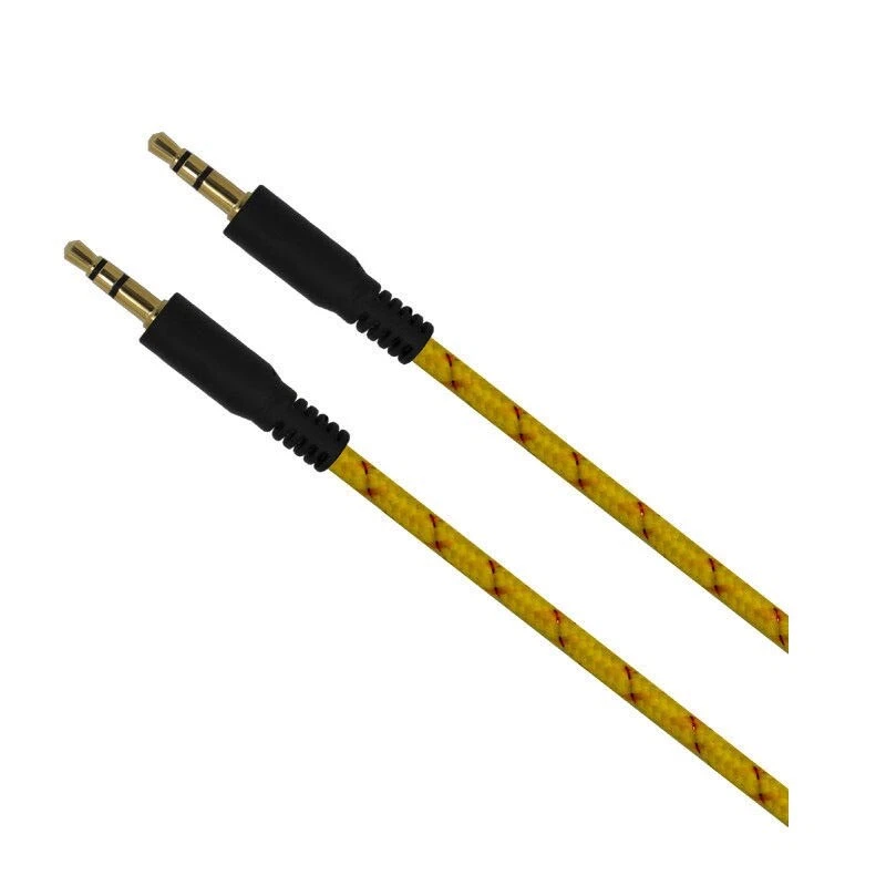 Yellow /3.5mm AUX Cord Male to Male Audio Stereo Cable for Car Truck  Cellphons - Image 1 of 4