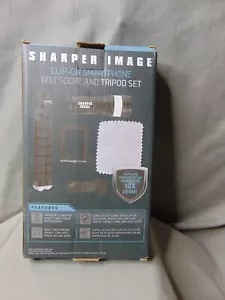 Sharper Image Clip On Smartphone Cell Phone Telescope And Tripod Set New - Picture 1 of 7