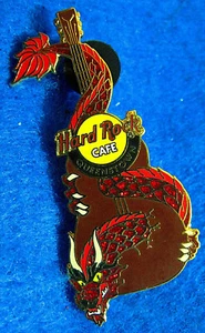 QUEENSTOWN NEW ZEALAND DRAGON GUITAR SERIES ACOUSTIC Hard Rock Cafe PIN LE - Bild 1 von 1