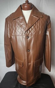 🔥🚨Vintage 70s Brown Large Long Jacket Coat Fingerhut Fashions EUC Rare! 80s  - Picture 1 of 10