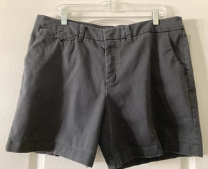 Cherokee Women's Shorts Size 16 Black Chino Pockets Cotton Mid Rise Zip Casual - Picture 1 of 7