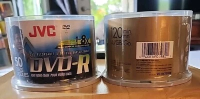 Brand New JVC DVD-R DVD Recordable Disc (120 Min 4.7 GB, High Speed, 8x) 50discs - Image 1 of 4