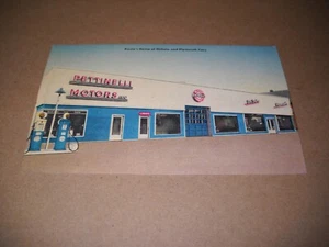 Postal de lino de concesionario Pettinelli Motors Plymouth DS Roma NY de colección de 1940 - Imagen 1 de 2