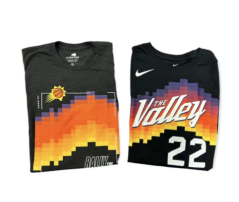 Phoenix Suns  XL Shirt Lot x2 - Rally The Valley - Nike NBA T-Shirt Cover
