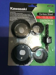 Kawasaki 84073 5PC.Carbon Steel Hole Saw Set With Mandrel - Picture 1 of 6