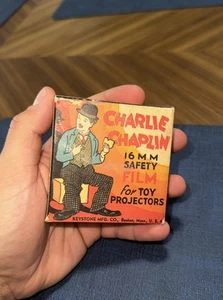 Vintage 1930s Charlie Chaplin 16mm Movie Keystone Mfg Toy Projector Film Reel - Picture 1 of 3