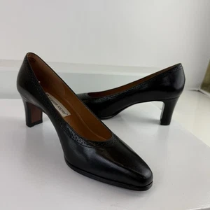 Etienne Aigner Danube Brown Heels Leather Shoes Size 8 M Classic Pump - Picture 1 of 10