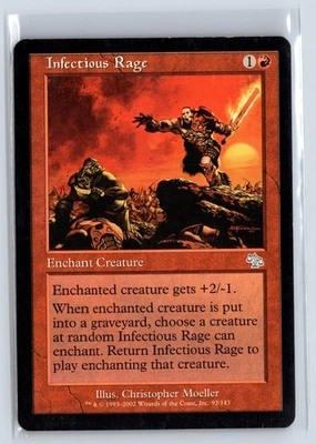 (3x) INFECTIOUS RAGE - Judgment – MTG Magic the Gathering Card - Uncommon - Image 1 of 4