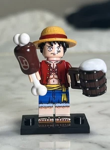 Lego One Piece Monkey•D•Luffy Custom Printed Minifigur Anime - Bild 1 von 3