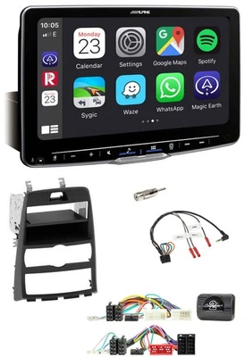 Alpine Bluetooth Lenkrad USB DAB Autoradio für Hyundai Genesis 2010-2013 schwarz - Bild 1 von 4