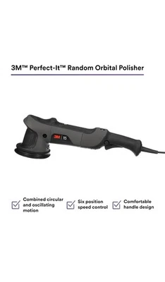 3M Perfect-It Random Orbital Polisher 34100 15mm 120v/60Hz Variable Speed New - Image 1 of 4
