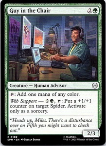 Guy in the Chair C Creature — Human Advisor regular Marvel's Spider-Man 102 Near - Picture 1 of 2