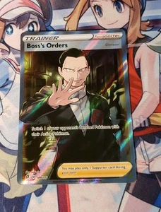 Pokemon Card TCG Boss's Orders Giovanni Full Art Rebel Clash 189/192 NM - Picture 1 of 2