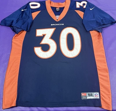 Auténtica camiseta de fútbol americano Terrell Davis Denver Broncos #30 Team Nike 52 Foto 1 de 4