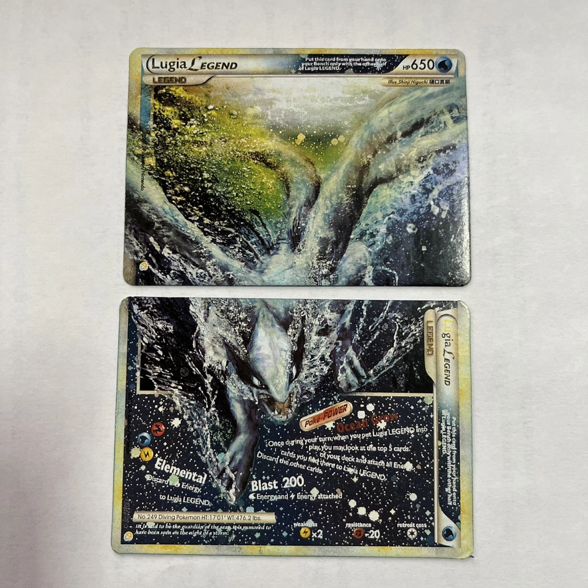 Lugia Pokémon TCG Heartgold & Soulsilver Individual Collectible