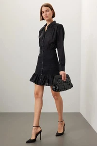 Veronica Beard $ 398 Baumwolle Newport Kleid schwarz US Größe 8 - Bild 1 von 11