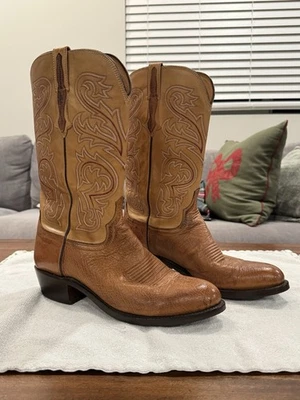 Botas de Vaquero Lucchese Nathan Suave Avestruz Talla 10D Foto 1 de 4